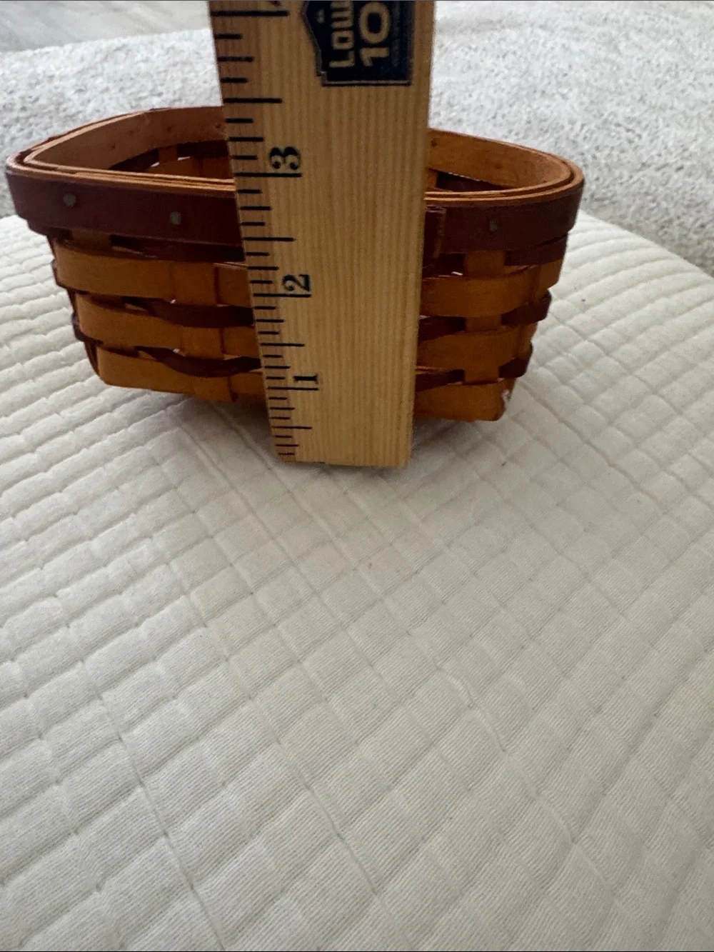 Longaberger 2000 Heart Basket Red Sweetheart Weave Handwoven Signed Basket Only